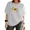 White-2, variant on Women's Peace Love Sunflowers Leopard Heart Peace Sign Graphic Short Sleeve T‑Shirt Western Boho Country Tees
