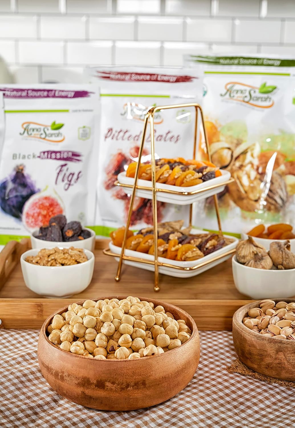 Anna and Sarah Almonds In Shell, Raw, Natural, Whole, Jumbo California Almonds, in Resealable Bag, 4 Lbs