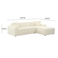thumbnail image 3 of Olafur Cream Linen Sectional - RAF, 3 of 14