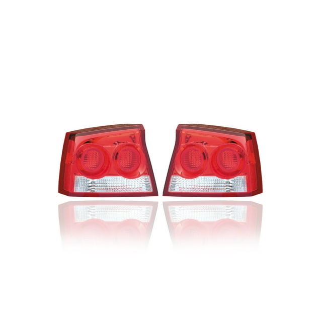 Tail Light Assembly - Compatible/Replacement for '09-10 Dodge Charger - Pair, Left Driver + Right Passenger Set - 4806448AD, 4806449AD
