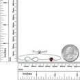 thumbnail image 6 of Gem Stone King 925 Sterling Silver Infinity Bracelet for Women with Heart Heart Shape Garnet and Moissanite (1.13 Cttw, Box Chain Fully Adjustable up to 9 inch), 6 of 6
