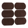 thumbnail image 6 of perfeclan 2x6pcs velvet Oval Elbow Knee Patches Repair Applique sewing suede Dark Brown, 6 of 7