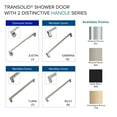 thumbnail image 5 of Transolid Ebpt608010c-J 80" High X 60" Wide Bypass Frameless Shower Door - Chrome, 5 of 7
