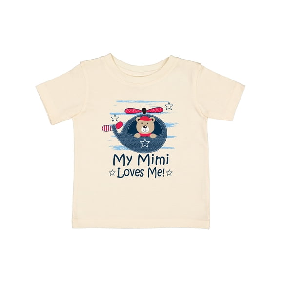 Inktastic Mimi Loves Me Grandson Boy Bear Boys Baby T-Shirt