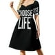 thumbnail image 1 of Camisa Wham choose life Vestido de manga corta Vestidos de gala vestidos de dama para ocasiones especiales, 1 of 7