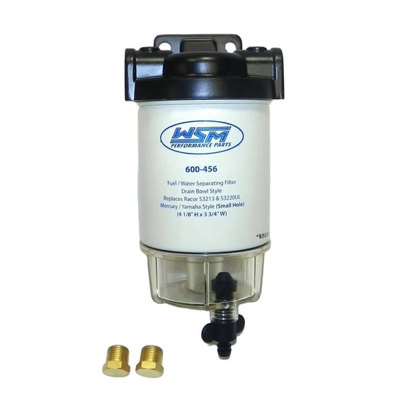 OEM Grade Fuel Water Separator Kit Short Compatible with 1990-2024 Universal Marine Outboard/Sterndrive/Inboard Engine RK21070 S3240 35-809101