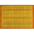 thumbnail image 1 of Ahgly Company Machine Washable Indoor Rectangle Abstract Yellow Modern Area Rugs, 3' x 5', 1 of 4