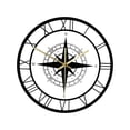 thumbnail image 1 of Reloj de pared con brújula náutica, relojes decorativos para colgar en que no hacen tictac, relojes de de 30 cm para, 1 of 9