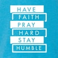thumbnail image 6 of Wild Bobby Have Faith Pray Hard Stay Humble Inspirational/Christian Women Tri-Blend Racerback Tank Top, Vintage Turquoise, X-Large, 6 of 6