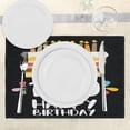 thumbnail image 3 of Ambesonne Colorful Place Mats Set of 4, Milestone Party, Standard Size, Multicolor, 3 of 6