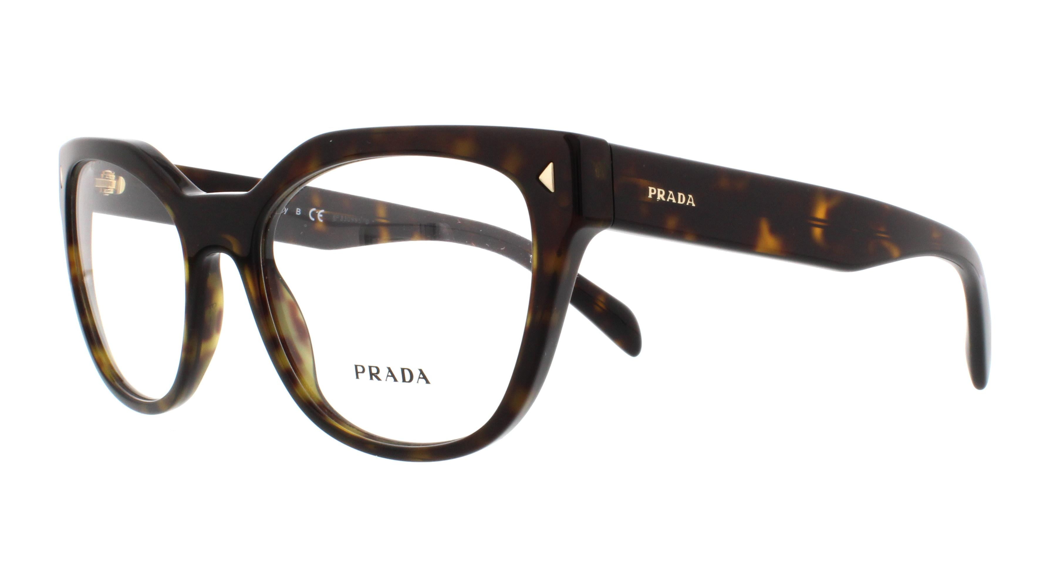 PRADA Eyeglasses PR21SV 2AU1O1 Havana 53MM - Walmart.com