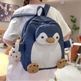 thumbnail image 5 of Cute And Stylish Soft Girl Penguin Backpack With Adorable Pendant For Daily Use School College Sports Travel, 5 of 5