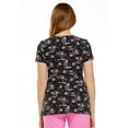thumbnail image 4 of HeartSoul Prints Women's Scrubs Top V-Neck HS601, 4 of 5