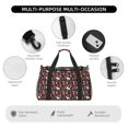 thumbnail image 4 of Balery Red Mushrooms Bolsa de Gimnasio para Mujeres, Bolsa de Viaje con Bolsillo Húmedo, Bolsa de Fin de Semana para Mujeres, Bolsa de Viaje Resistente al Agua, 4 of 7