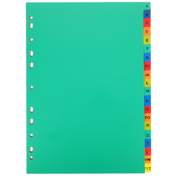 BESTYASH 21Ud Separadores De Páginas Para Archivador Con Pestañas Escribibles Y Material Duradero PP