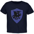 thumbnail image 1 of Halloween Knight Shield Costume Dragon Toddler T Shirt, 1 of 1