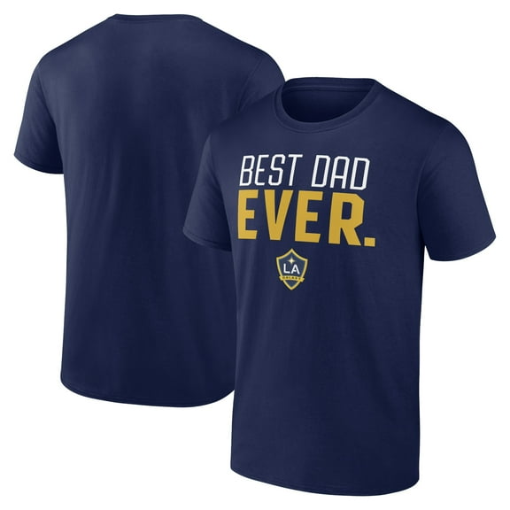 Men's Navy LA Galaxy Best Dad Ever Father's Day T-Shirt