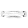 thumbnail image 2 of Primal Gold 10 Karat White Gold 5mm Half Round with Edge Wedding Band, 2 of 5