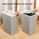 thumbnail image 3 of Bote de basura de gran capacidad para cocina y baño, tipo prensa para uso doméstico con tapa, bote de basura manos libres para sala de estar, 3 of 5