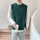 thumbnail image 5 of Chalecos de punto de color sólido para hombres Suéter sin mangas para hombre Nuevo chaleco de alta calidad Moda coreana Harajuku Estética Cachemira, 5 of 5