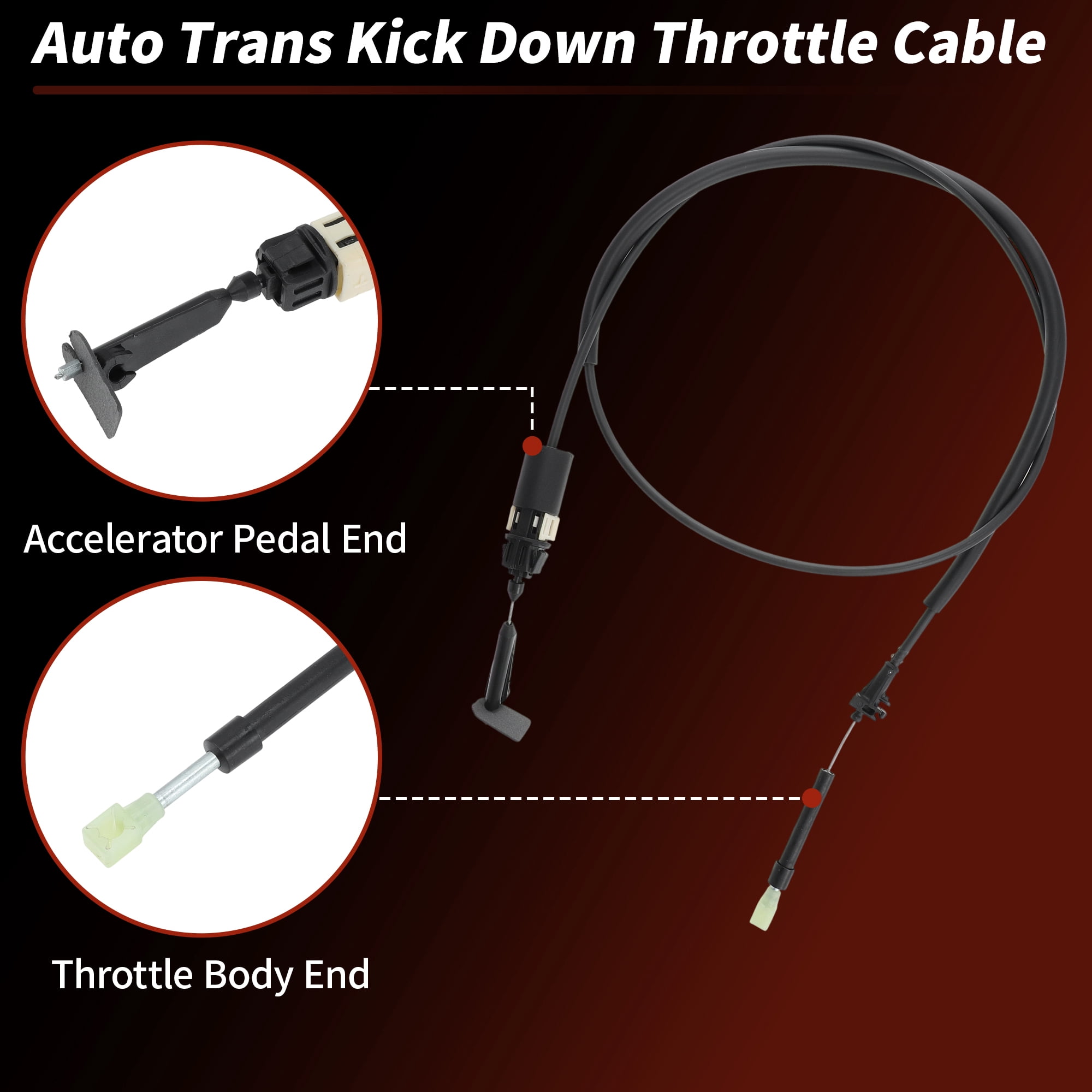 Unique Bargains 52104030AD Throttle Valve Cable for Dodge Durango Dakota for Ram