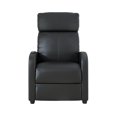 thumbnail image 2 of DHP Harrison Pushback Recliner with Massage Backrest, Black Faux Leather, 2 of 9
