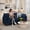 Blue, variant on Noelse 110" Small Space Modular Sectional Cloud Couch - Living Room Furniture, 3-Seater Comfy Corduroy Deep Seat Sofa with Movable Ottoman & 2 Pillows for Living Room, Bedroom, Apartment, Grey