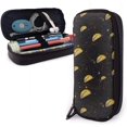 thumbnail image 1 of Joli Sac à Stylos Taco Grande Trousse à Crayons Imperméable Grande Capacité Trousse en Cuir pour Collection, 1 of 1