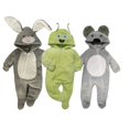 thumbnail image 1 of Kit 3 Mamelucos con Gorro Bordado Kiss Conejo Gris, Monstruo, Koala Baby Kisses KitB306, 1 of 5