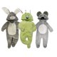 thumbnail image 1 of Kit 3 Mamelucos con Gorro Bordado Kiss Conejo Gris, Monstruo, Koala Baby Kisses KitB306, 1 of 5
