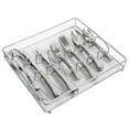 thumbnail image 1 of Gibson Home South Bay 65 Piece Flatware Set W/Wire Caddy - Service for 12 plus 4 Piece Hostess Set - Tumble Finish, 1 of 6