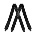 thumbnail image 2 of SGFCWSX Men 3.5cm Strap Cli, X-Type Elastic Formal Adjustable Suspenders Casual Black, 2 of 6