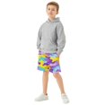thumbnail image 6 of Colorful Camouflage Pattern Athletic Shorts Breathable with Comfort Fit Drawstring Casual Sweatshorts X-Small, 6 of 9