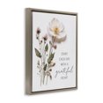 thumbnail image 2 of Stupell Industries Shabby Chic Grateful Heart Pressed Flowers Brown Floating Frame Canvas Art, 17 x 21, by Lettered and Lined, 2 of 8