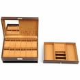 thumbnail image 6 of Watch Box, 12 Slots MDF Leather Watch Case Organizer Jewelry Display Drawer,Gift, 6 of 8