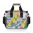 thumbnail image 7 of FORMRS Insulated Cooler Bag 24 Cans Capacity Soft Leakproof Lunch Box with Side Pockets, Green Mountains, 7 of 7