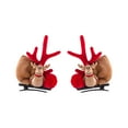 thumbnail image 3 of Herrnalise 1 Pair Christmas Hair Clips,Cute Christmas Reindeer Hair Clip,Red Brownn Deer Horn Barrettes for Women Girls Christmas Hair Accessories, 3 of 7