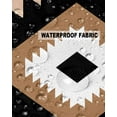 thumbnail image 5 of Pack of 2 Outdoor Pillow Covers, Boho Black Brown and White Geometric Moroccan Farmhouse Khaki Waterproof Square Throw Pillowcase Cushion Decorative Pillow Covers for Couch Patio Tent, 18x18 in, 5 of 6
