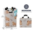 thumbnail image 2 of Yayeee Freestanding Laundry Hamper with Handle Collapsible Large Storage Basket for Clothes, Cartoon Bear, 2 of 7