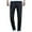 B-Black, variant on Men's Low Rise Jeans Slim Fit Distressed Straight Leg Washed Denim Pants F-Dark Blue
