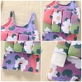 thumbnail image 3 of IBTOM CASTLE Kids Toddler Girls Floatation Swimsuit with Adjustable Buoyancy Baby Float Suit Swim Vest One Piece Swimwear Bathing Suit 18-24 Months White - Flower, 3 of 8