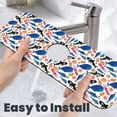 thumbnail image 6 of Xecao Cute Sea Animals for Kitchen Sink Splash Guard Faucet Mat , Faucet Guard & Draining mat, (15" X 5.5" ), 6 of 7