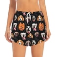 thumbnail image 2 of Gukieu Different Breeds Of Dogs Print Women's Sports Shorts with Drawstring Elastic Waistband for Running, Yoga, Fitness-X-Large, 2 of 7