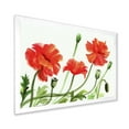 thumbnail image 2 of Designart 'Ancient Red Poppies III' Traditional Framed Art Print, 2 of 4
