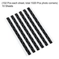 thumbnail image 3 of Uxcell Photo Corner Sticker Self Adhesive Picture Mounting Label Black 10 Sheets/1020 Pcs, 3 of 5