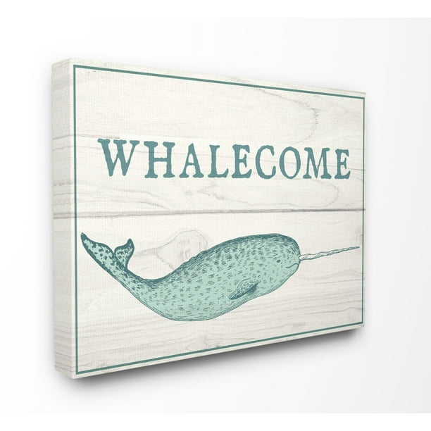 The Stupell Home Decor Collection Blue And White Whalecome Welcome Narwhal Planks Oversized Stretched Canvas Wall Art 24 X 1 5 30 Com - Narwhal Home Decor The Stupell Home Decor Collection Blue And White Whalecome Welcome Narwhal Planks Oversized Stretched Canvas Wall Art 24 X 1 5 30 Com - Narwhal Home Decor
