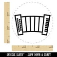 thumbnail image 2 of Accordion Music German Oktoberfest Self-Inking Rubber Stamp Ink Stamper - Green Ink - Small 3/4 Inch, 2 of 7