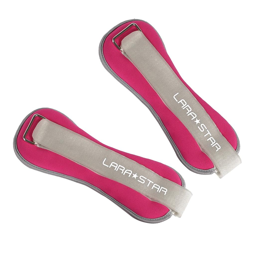 funtasica Ankle Wrist Weights Arm Leg Muscle Building Fitness Exercise for Weight Lifting - Pink