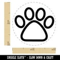 thumbnail image 2 of Paw Print Outline Dog Cat Self-Inking Rubber Stamp Ink Stamper - Black Ink - Mini 1/2 Inch, 2 of 7