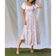 thumbnail image 4 of Vestido Veraniego Midi Bohemio de Corte A, Holgado, con Escote Cuadrado y Mangas Abullonadas, con Bolsillos, Estilo 2 XXXL, 4 of 8